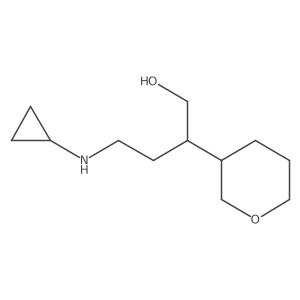 4-(Cyclopropylamino)-2-(oxan-3-yl)butan-1-ol Structure