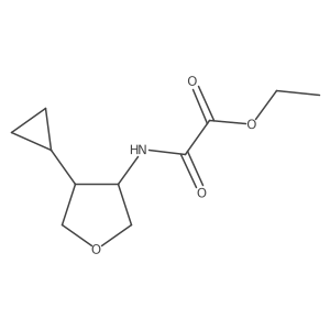 Ethyl [(4-cyclopropyloxolan-3-yl)carbamoyl]formate Structure