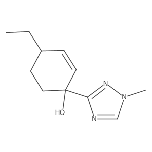 4-ethyl-1-(1-methyl-1H-1,2,4-triazol-3-yl)cyclohex-2-en-1-ol Structure