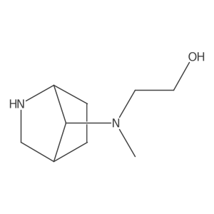 2-[2-Azabicyclo[2.2.1]hept-7-yl(methyl)amino]-1-ethanol结构式