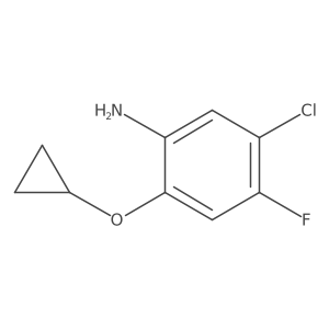 5-Chloro-2-cyclopropoxy-4-fluoroaniline Structure
