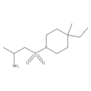1-[(4-Ethyl-4-methylpiperidin-1-yl)sulfonyl]propan-2-amine Structure