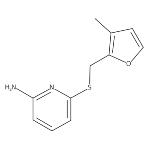 6-{[(3-Methylfuran-2-yl)methyl]sulfanyl}pyridin-2-amine Structure