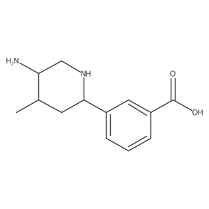 3-(5-Amino-4-methylpiperidin-2-yl)benzoic acid结构式
