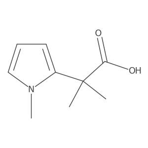 2-methyl-2-(1-methyl-1H-pyrrol-2-yl)propanoic acid Structure