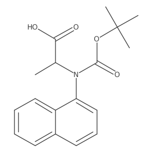 (S)-N-Boc-1-Naphthylalanine结构式