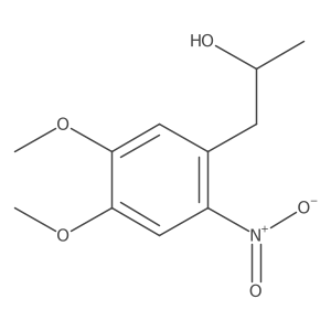 (2S)-1-(4,5-dimethoxy-2-nitrophenyl)propan-2-ol结构式