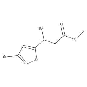 methyl (3S)-3-(4-bromofuran-2-yl)-3-hydroxypropanoate结构式