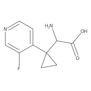 2-Amino-2-[1-(3-fluoropyridin-4-yl)cyclopropyl]acetic acid结构式