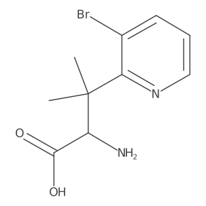 2-Amino-3-(3-bromopyridin-2-yl)-3-methylbutanoic acid结构式