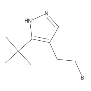 4-(2-bromoethyl)-3-tert-butyl-1H-pyrazole Structure