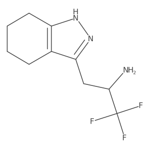 1,1,1-trifluoro-3-(4,5,6,7-tetrahydro-1H-indazol-3-yl)propan-2-amine Structure