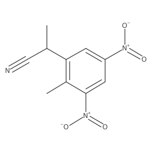 2-(2-Methyl-3,5-dinitrophenyl)propanenitrile结构式