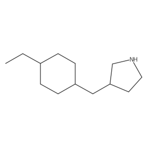 3-[(4-Ethylcyclohexyl)methyl]pyrrolidine结构式