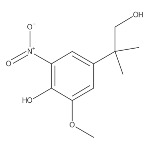 4-(1-Hydroxy-2-methylpropan-2-yl)-2-methoxy-6-nitrophenol Structure