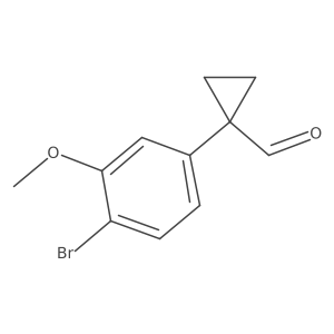 1-(4-Bromo-3-methoxyphenyl)cyclopropane-1-carbaldehyde Structure