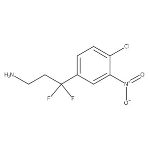 3-(4-Chloro-3-nitrophenyl)-3,3-difluoropropan-1-amine Structure