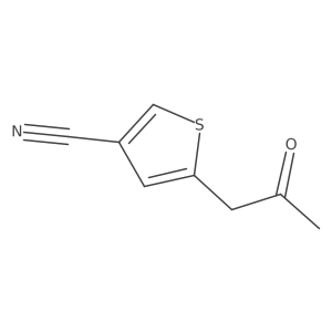 5-(2-Oxopropyl)thiophene-3-carbonitrile Structure