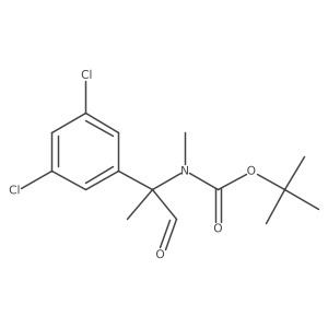 tert-butyl N-[2-(3,5-dichlorophenyl)-1-oxopropan-2-yl]-N-methylcarbamate结构式
