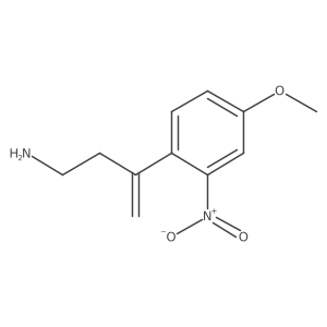 3-(4-Methoxy-2-nitrophenyl)but-3-en-1-amine结构式