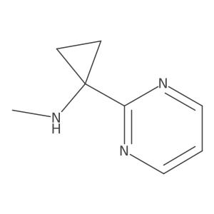 N-methyl-1-(pyrimidin-2-yl)cyclopropan-1-amine结构式
