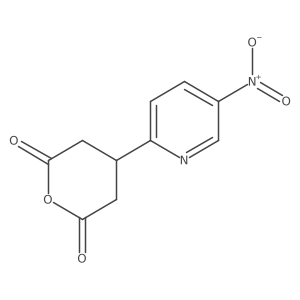 4-(5-Nitropyridin-2-yl)oxane-2,6-dione结构式