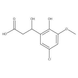 3-(5-Chloro-2-hydroxy-3-methoxyphenyl)-3-hydroxypropanoic acid Structure