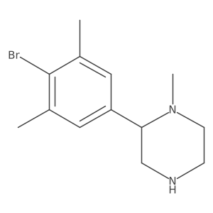 2-(4-Bromo-3,5-dimethylphenyl)-1-methylpiperazine Structure