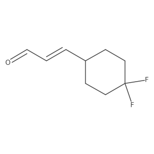 3-(4,4-Difluorocyclohexyl)prop-2-enal结构式