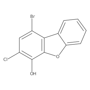 1-Bromo-3-chlorodibenzo[b,d]furan-4-ol结构式