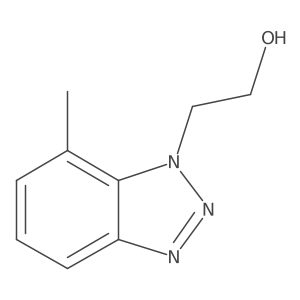 2-(7-methyl-1H-1,2,3-benzotriazol-1-yl)ethan-1-ol结构式