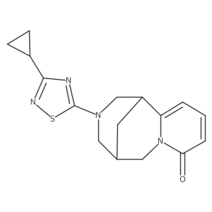 11-(3-Cyclopropyl-1,2,4-thiadiazol-5-yl)-7,11-diazatricyclo[7.3.1.0^{2,7}]trideca-2,4-dien-6-one结构式