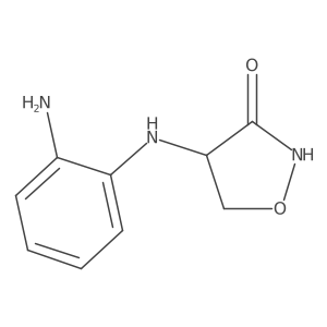 (4S)-4-[(2-aminophenyl)amino]-1,2-oxazolidin-3-one结构式