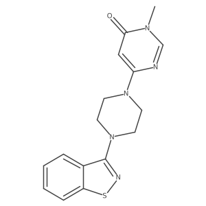 6-[4-(1,2-Benzothiazol-3-yl)piperazin-1-yl]-3-methyl-3,4-dihydropyrimidin-4-one Structure