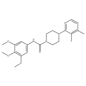 4-(5-Fluoro-6-methylpyrimidin-4-yl)-N-(3,4,5-trimethoxyphenyl)piperazine-1-carboxamide Structure
