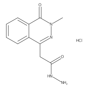 2-(3-Methyl-4-oxophthalazin-1-yl)acetohydrazide;hydrochloride结构式