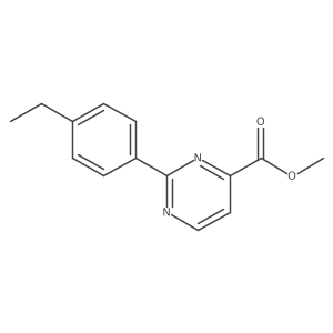 Methyl 2-(4-ethylphenyl)pyrimidine-4-carboxylate Structure