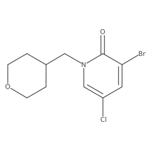 3-Bromo-5-chloro-1-[(oxan-4-yl)methyl]-1,2-dihydropyridin-2-one Structure