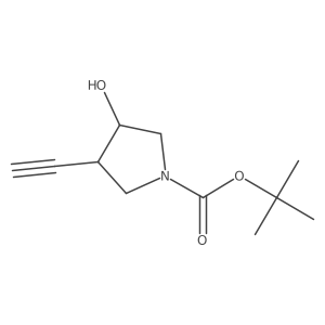 Tert-butyl (3S,4S)-3-ethynyl-4-hydroxy-pyrrolidine-1-carboxylate Structure