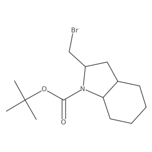 Tert-butyl (2s,3as,7as)-2-(bromomethyl)-octahydro-1h-indole-1-carboxylate Structure
