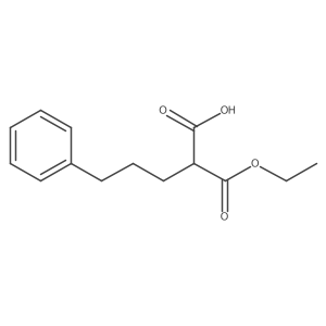 3-Phenylpropylmalonic acid monoethyl ester Structure