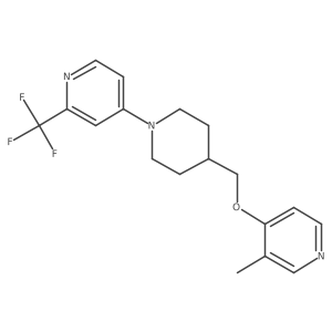 4-(4-{[(3-Methylpyridin-4-yl)oxy]methyl}piperidin-1-yl)-2-(trifluoromethyl)pyridine结构式