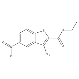 Ethyl 3-amino-5-nitrobenzo[b]thiophene-2-carboxylate结构式