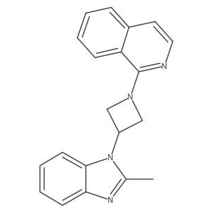 1-[3-(2-methyl-1H-1,3-benzodiazol-1-yl)azetidin-1-yl]isoquinoline结构式