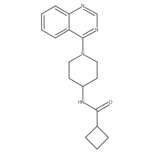 N-[1-(quinazolin-4-yl)piperidin-4-yl]cyclobutanecarboxamide Structure