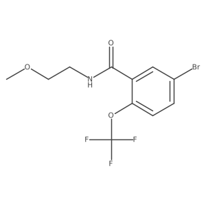 5-Bromo-N-(2-methoxyethyl)-2-(trifluoromethoxy)benzamide结构式