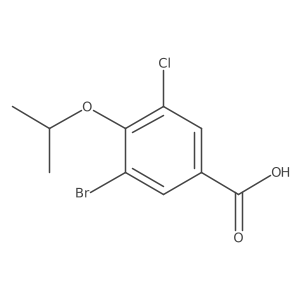 3-Bromo-5-chloro-4-isopropoxybenzoic acid结构式