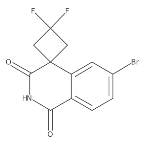 6'-Bromo-3,3-difluoro-1'H-spiro[cyclobutane-1,4'-isoquinoline]-1',3'(2'H)-dione结构式