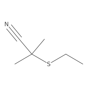 2-(Ethylthio)-2-methylpropanenitrile结构式