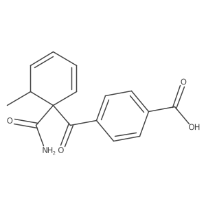 4-(1-Carbamoyl-6-methylcyclohexa-2,4-diene-1-carbonyl)benzoic acid结构式